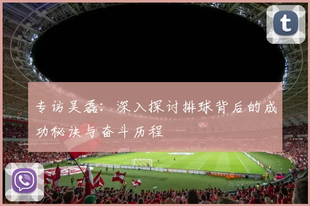专访吴磊：深入探讨排球背后的成功秘诀与奋斗历程