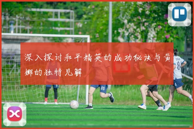 深入探讨和平精英的成功秘诀与黄娜的独特见解